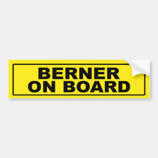 Berner on Board Bumper Sticker
