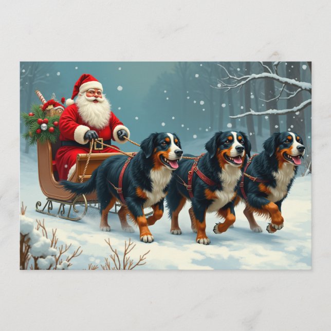 Berner Sennen Christmas Card (Front)