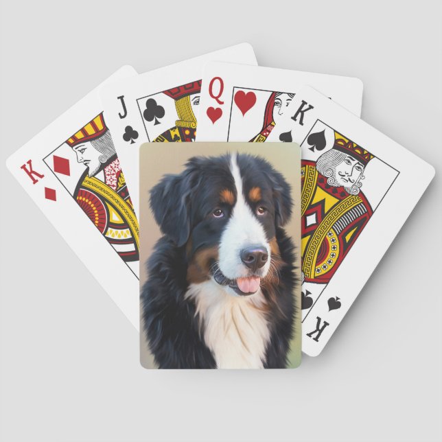 Berner Sennenhund Poker Cards (Back)
