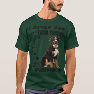 Berner Sennenhund Quote Mom Dad Print, Bernese Mou T-Shirt