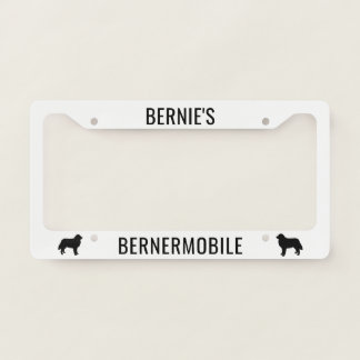 Bernermobile Bernese Mountain Dogs Custom License Plate Frame