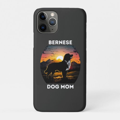 Bernese and the Rising Sun For Bernese Dog Mom iPhone 11 Pro Case