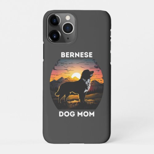 Bernese and the Rising Sun For Bernese Dog Mom iPhone 11Pro Case