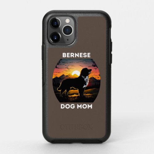 Bernese and the Rising Sun For Bernese Dog Mom OtterBox Symmetry iPhone 11 Pro Case