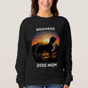 Bernese and the Rising Sun For Bernese Dog Mom Sweatshirt