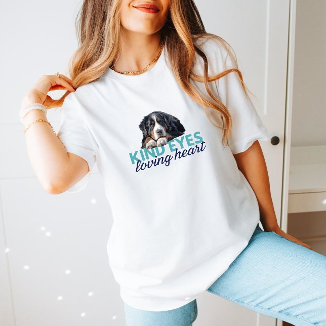 Bernese Beauty: Kind Eyes, Loving Heart Cute Tee (Creator Uploaded)