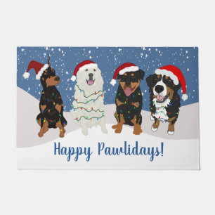 Bernese Doberman Pyrenees Rottweiler  Doormat