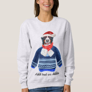 Bernese Dog Ugly Christmas Dog Mom Sweatshirt
