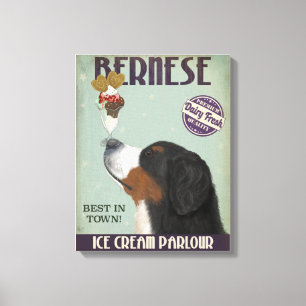 Bernese Ice Cream Canvas Print