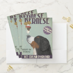 Bernese Ice Cream Pocket Folder