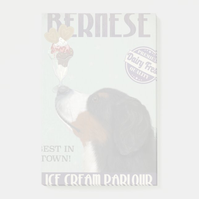 Bernese Ice Cream Post-it Notes (Front)