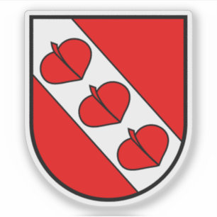 Bernese Jura district coat of arms, Switzerland Sticker