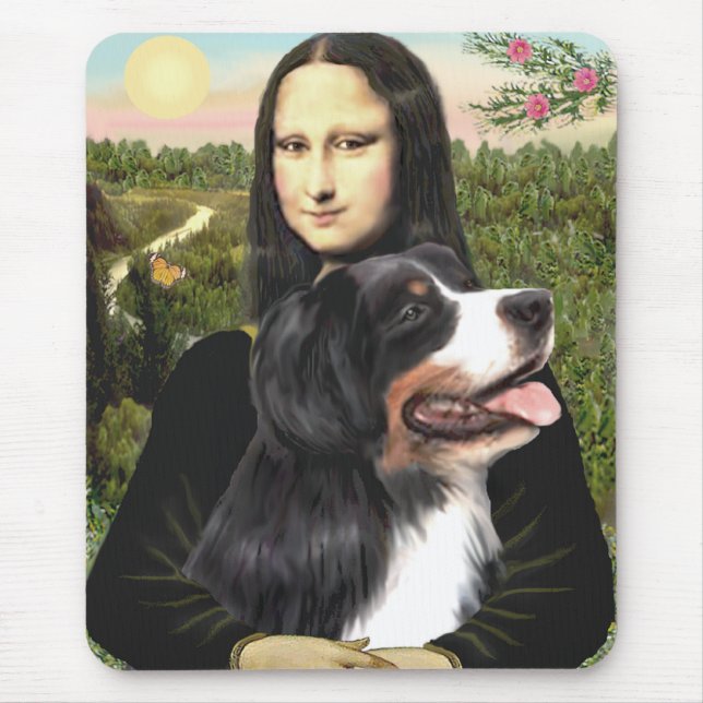 Bernese - Mona Lisa - Customized Mouse Pad (Front)
