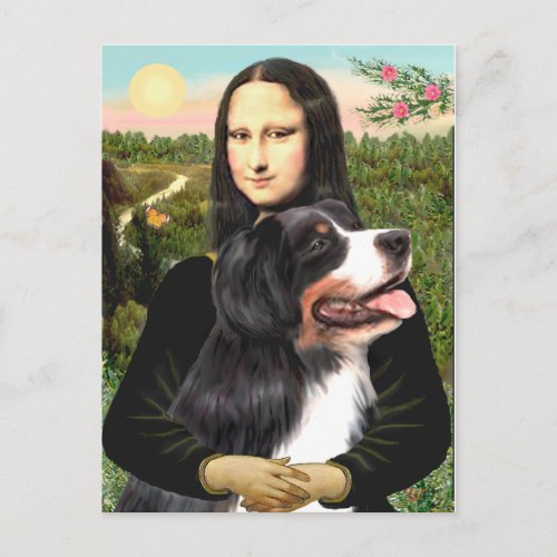 Bernese _ Mona Lisa _ Customized Postcard