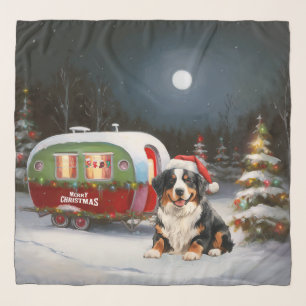 Bernese Mountain Caravan Christmas Adventure Scarf
