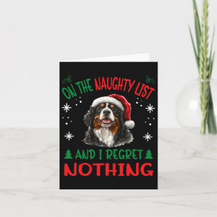 Bernese Mountain Christmas Dog Breed Designs Uni-a Card