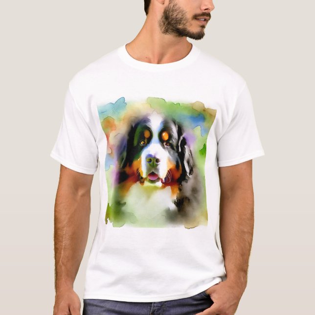 Bernese Mountain Dog 061124AREF116 - Watercolor T-Shirt (Front)