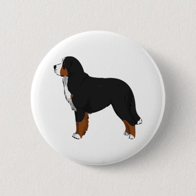 Bernese Mountain Dog 2 Button (Front)