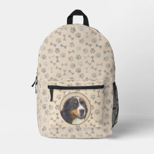 Bernese Mountain Dog 2 Painting - Original Dog Art Printed Backpack