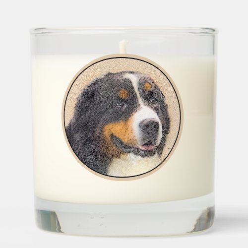 Bernese Mountain Dog 2 Painting _ Original Dog Art Scented Candle