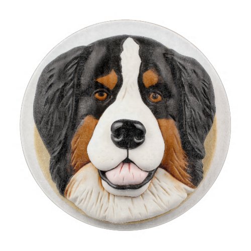 Bernese Mountain Dog 3D Inspired Cutting Board