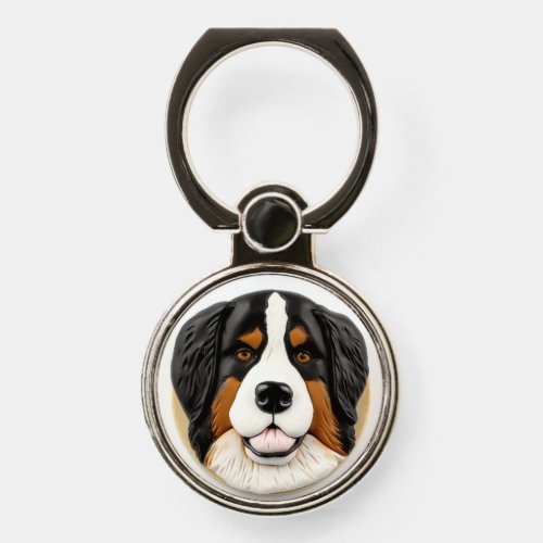 Bernese Mountain Dog 3D Inspired Phone Ring Stand