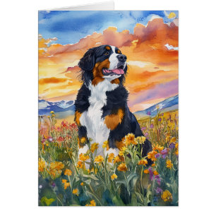 Bernese Mountain Dog - 5" x 7" Art Card