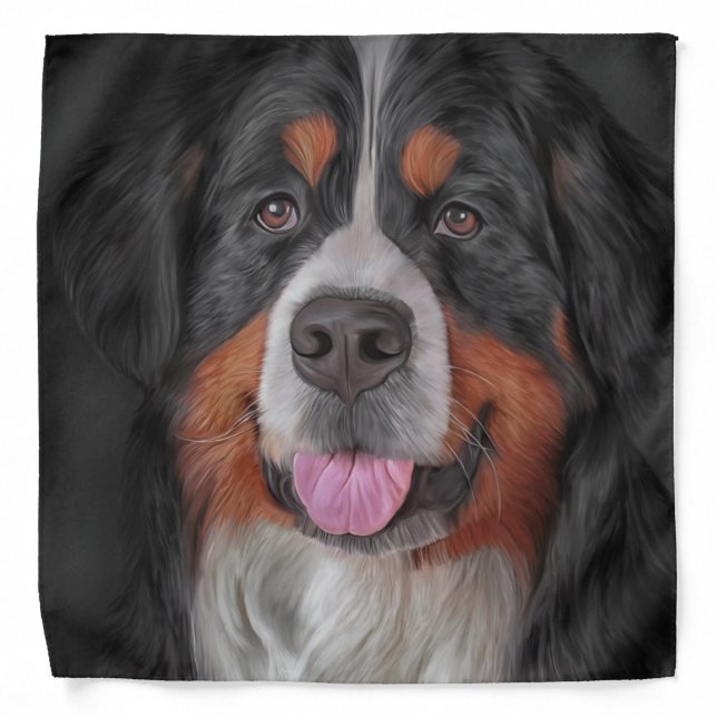 Bernese Mountain Dog 6 Bandana (Front)