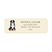 Bernese Mountain Dog Address Label (Front)