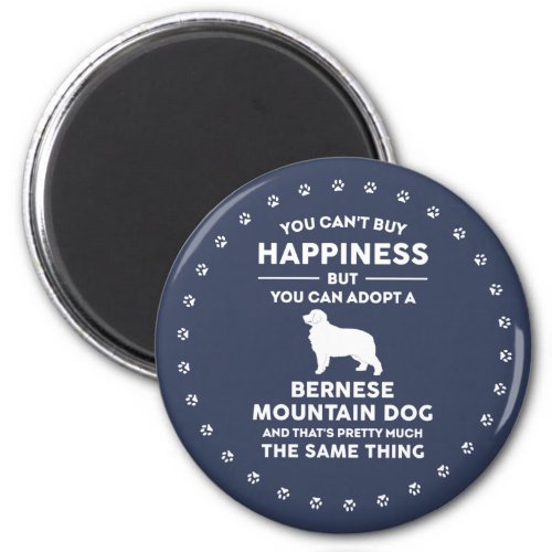 Bernese Mountain Dog Adoption Happiness Magnet