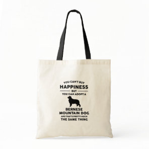 Bernese Mountain Dog Adoption Happiness Tote Bag