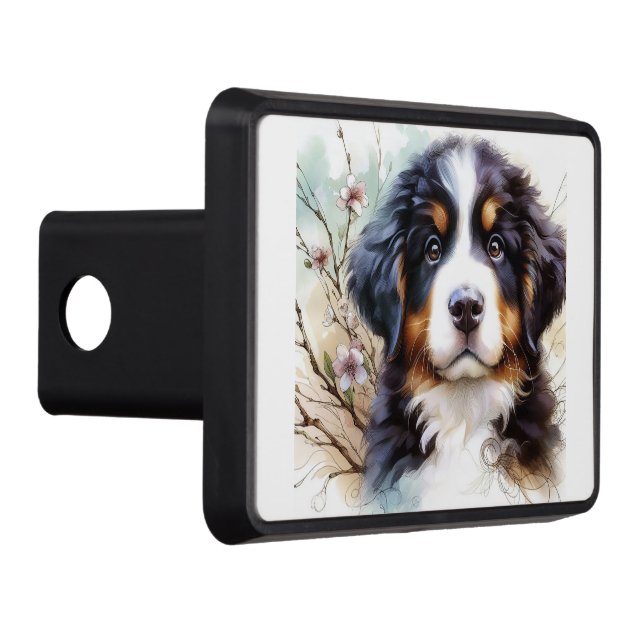 Bernese Mountain Dog AI Puppy  Hitch Cover (Right)