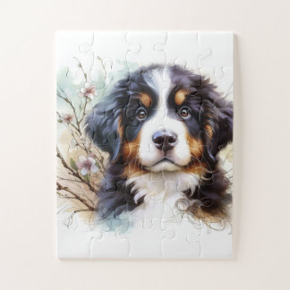 Bernese Mountain Dog AI Puppy  Jigsaw Puzzle