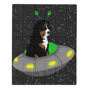 Bernese Mountain Dog Alien  Jigsaw Puzzle