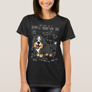 Bernese Mountain Dog Anatomy  Cute Pet Dog Mom Dog T-Shirt