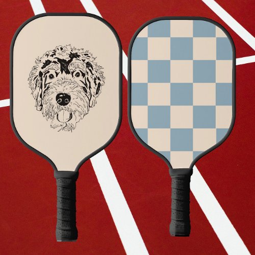 bernese mountain dog and Bernedoodle  Pickleball Paddle