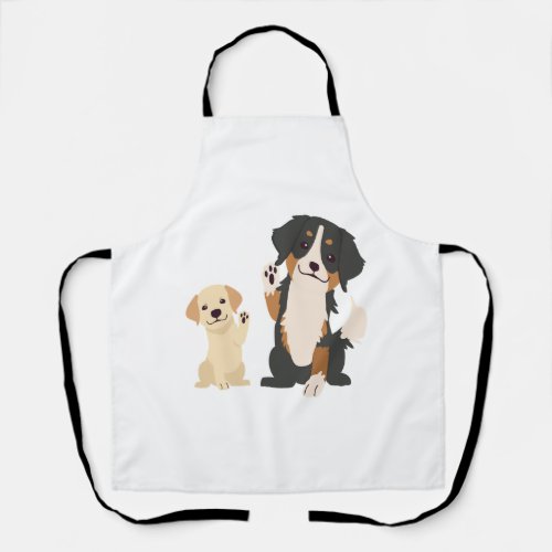 bernese mountain dog  apron