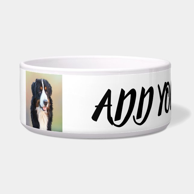 bernese mountain dog art bowl (Left)