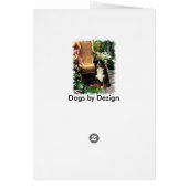 Bernese Mountain Dog Art Gifts Cards (Back)