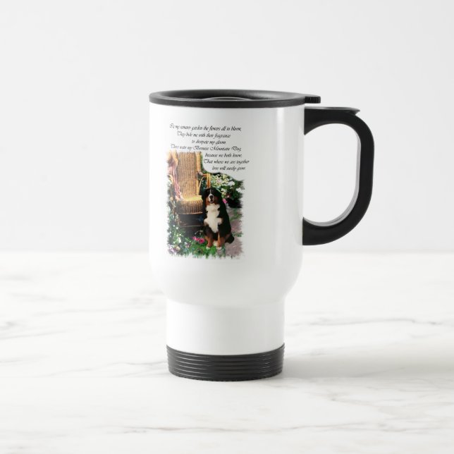 Bernese Mountain Dog Art Gifts Travel Mug (Right)