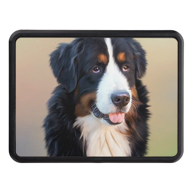 bernese mountain dog art hitch cover (Front)