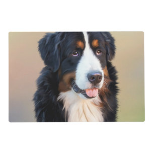 bernese mountain dog art placemat