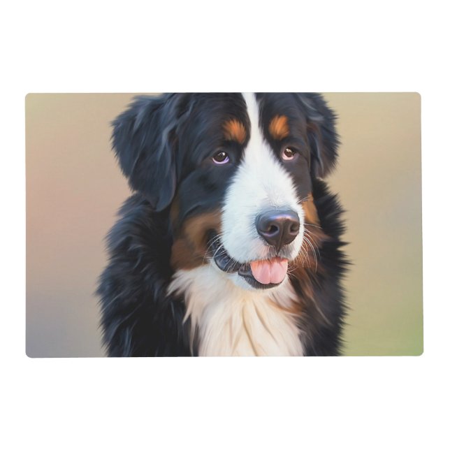 bernese mountain dog art placemat (Front)