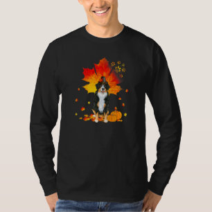 Bernese Mountain Dog  Autumn Leaf Fall Leaves Pump T-Shirt