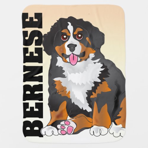 Bernese Mountain Dog Baby Blanket