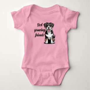 bernese mountain dog baby bodysuit