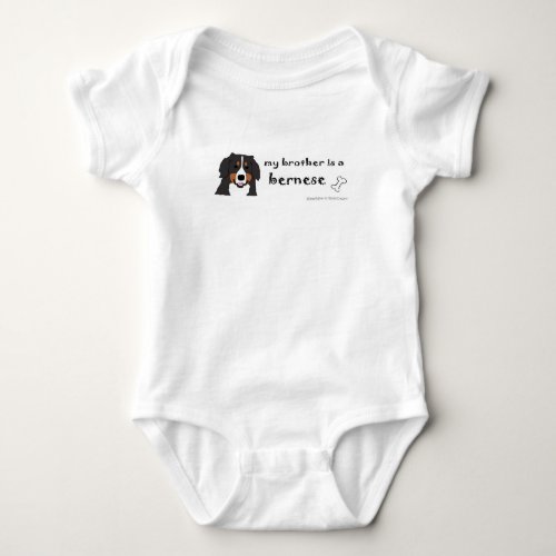 bernese mountain dog baby bodysuit