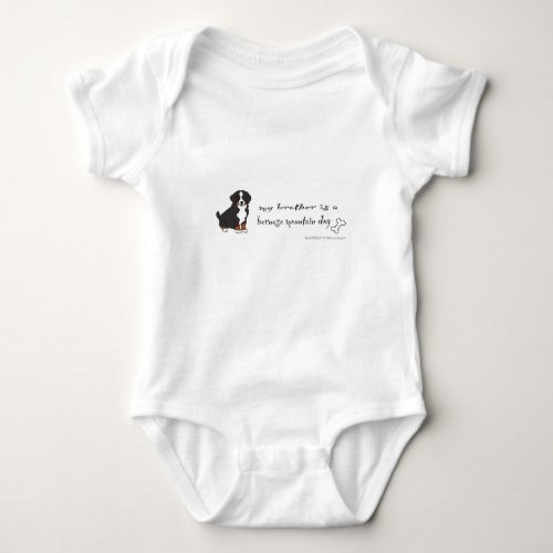 bernese mountain dog baby bodysuit