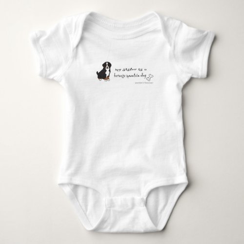 bernese mountain dog baby bodysuit