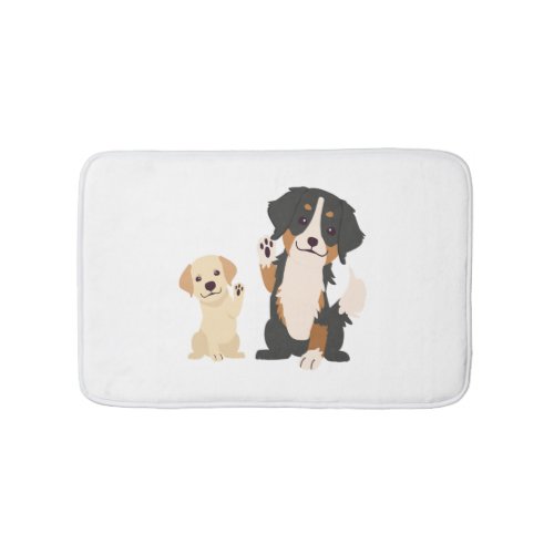 bernese mountain dog  bath mat